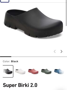 *NWOT* Birkenstock Super Birki 2.0 Mule - Black - Size 38